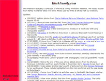 Tablet Screenshot of klickfamily.com
